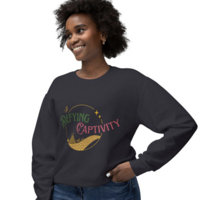 Defying Captivity 100% Cotton Lightweight Crewneck Sweatshirt - Thumbnail 3