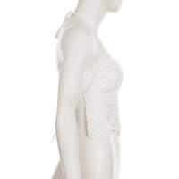 Sexy hot girl lace patchwork camisole - Thumbnail 3