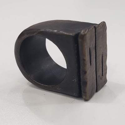 Cast bronze thesis ring version 1 (5 options)