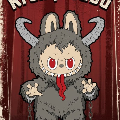 Krampibubu enamel pin - Thumbnail 1