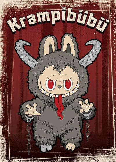 Krampibubu Enamel Pin