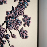 STEREOWOOD Orchid Multi-Layer Art, Stereoscopic 3D Decor,Mandala Laser Cut - Thumbnail 6