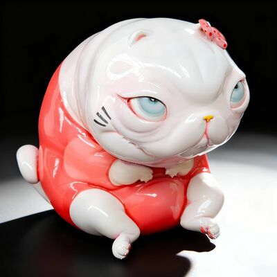 Art creature by katyushka art "hello fatty cat”