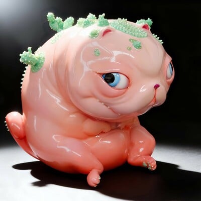 Art creature by katyushka art "cactus cat"  - Thumbnail 3