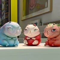 Art Creature by Katyushka Art "Cactus Cat"  - Thumbnail 8