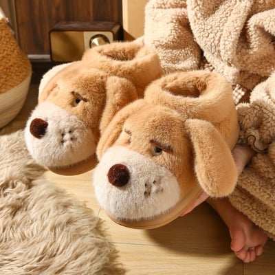 Puppy dog plush shoes booties