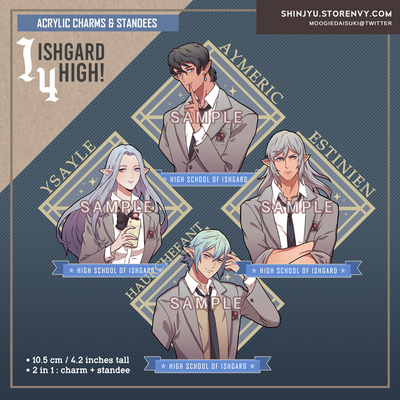[2in1] Ishgard High Acrylic Charm & Standee