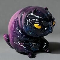 Art Creature by Katyushka Art "Galaxy Cat" - Thumbnail 3