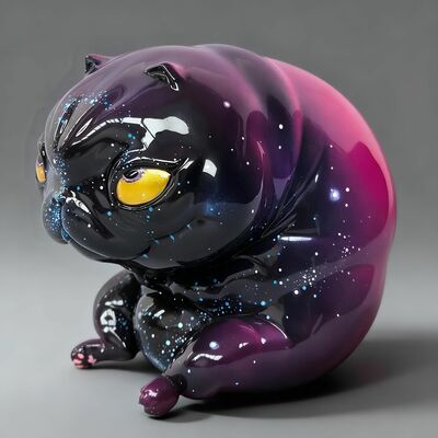 Art creature by katyushka art "galaxy cat"