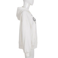 Snake Pattern Silver Foil Loose Sweatshirt - Thumbnail 3