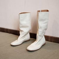 Women's high-top knight boots 2 colors - Thumbnail 1