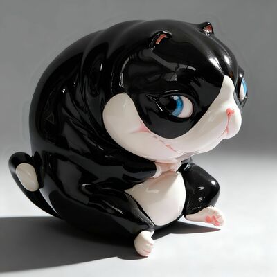 Art Creature by Katyushka Art "BW Cat" 