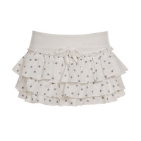 Star-print color-blocked elastic double-layer cake skirt - Thumbnail 2