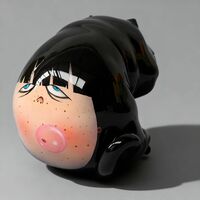 Art Creature by Katyushka Art "Bubble Gum Cat"  - Thumbnail 1