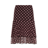 Polka dot irregular ruffle skirt - Thumbnail 5