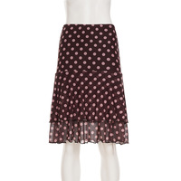 Polka dot irregular ruffle skirt - Thumbnail 6