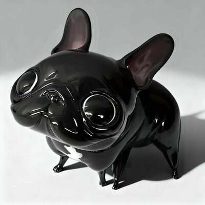 Art creature by katyushka art "friend black dog" 