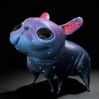 Art Creature by Katyushka Art "Cosmic Dog"  - Thumbnail 4