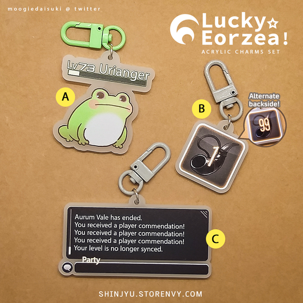 Lucky Eorzea! Acrylic Charms