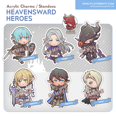 Heavensward heroes acrylic charm & standee