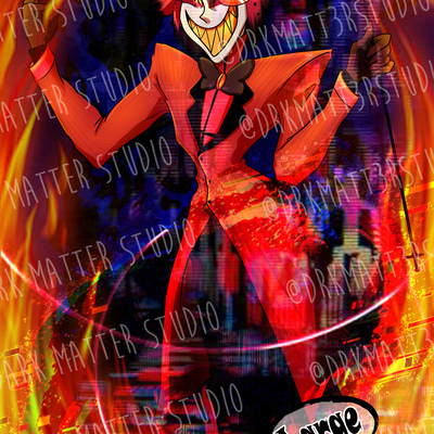 Alastor the radio demon | fan inspired art prints