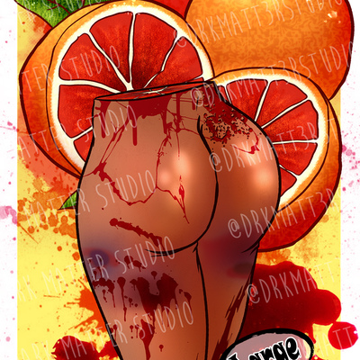 Acf 🩸 blood orange 🍊 | original art prints