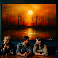 Sunset Over Reflective Water - Thumbnail 2