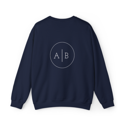 Dark blue round monogram sweatshirt