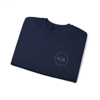 Dark Blue Round Monogram Sweatshirt - Thumbnail 1