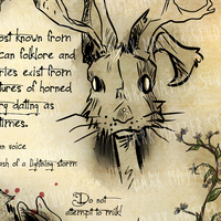 Cryptid Studies: Jackalope | Original Art Prints - Thumbnail 3