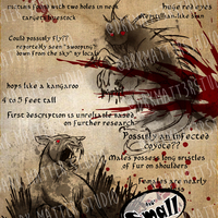 Cryptid Studies: Chupacabra | Original Art Prints - Thumbnail 2