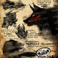 Cryptid Studies: Hellhound | Original Art Prints - Thumbnail 1