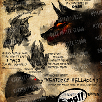 Cryptid Studies: Hellhound | Original Art Prints - Thumbnail 2
