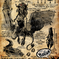 Cryptid Studies: Jersey Devil | Original Art Prints - Thumbnail 1