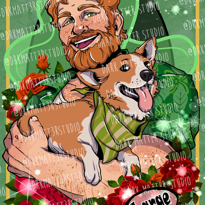 Dream daddy: brian harding | fan inspired art prints