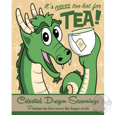 Never too hot for tea 5x7 print