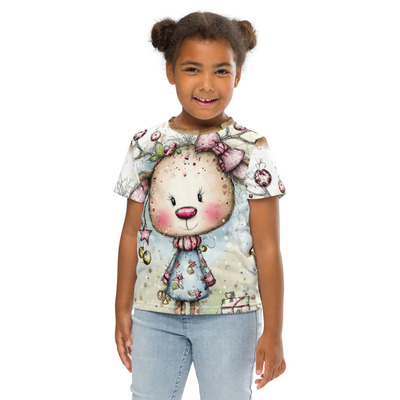 Jingle Deer Kids crew neck t-shirt