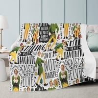 Raised By Elves Holiday Fleece Blanket | Funny Christmas Movie Gift | 60x80 Fleece Blankets - Thumbnail 2