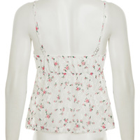 Sheer lace camisole, lightweight and sexy V-neck tank top - Thumbnail 2