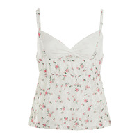 Sheer lace camisole, lightweight and sexy V-neck tank top - Thumbnail 3