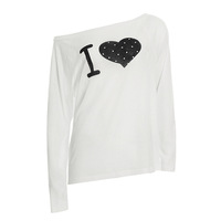 Color-blocked print, relaxed and casual off-shoulder long-sleeved cover-up - Thumbnail 3