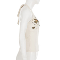 Sexy tight-fitting short sleeveless top - Thumbnail 1