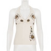 Sexy tight-fitting short sleeveless top - Thumbnail 3