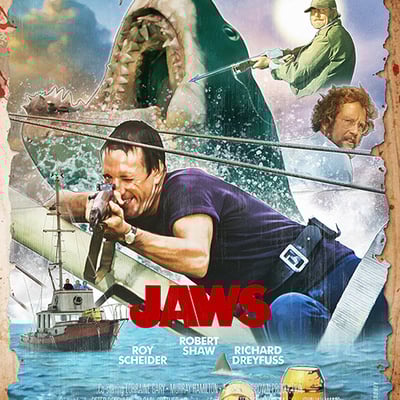 Jaws artist print - Thumbnail 1