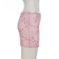 Sequined rhinestone embroidered mesh skirt, bodycon short A-line skirt - Thumbnail 6