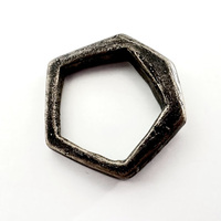 Cast Bronze Pent in Hex Ring Group 1 (5 options) - Thumbnail 1