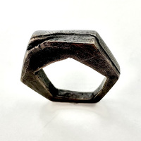 Cast Bronze Pent in Hex Ring 3 - Thumbnail 1