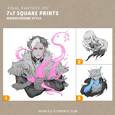 Assorted 7 x 7 Square Prints