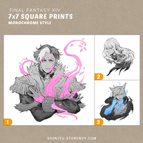 Assorted 7 x 7 Square Prints