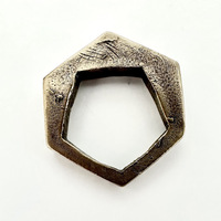 Cast Bronze Pent in Hex Ring 3 - Thumbnail 4